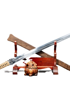 龙泉市刀剑高锰钢一体汉环手刀