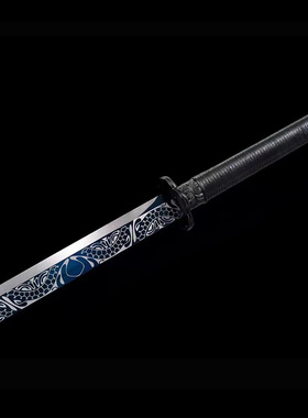 龙泉市刀剑黑金古刀烤蓝工艺唐