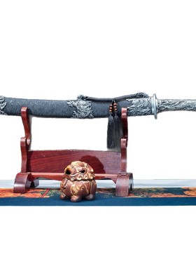 龙泉市刀剑一体锻打麒麟牛尾刀