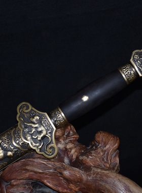 龙泉市刀剑高碳钢烧刃八面剑手工