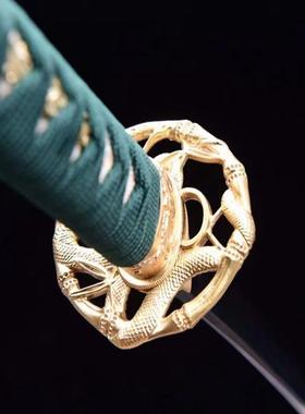 龙泉市刀剑T10钢烧刃打刀镐造真