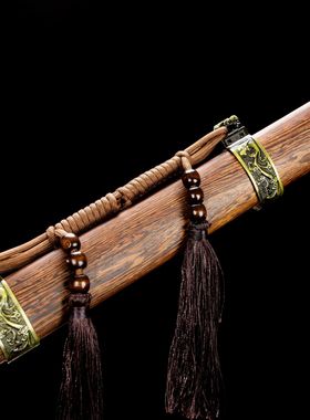 龙泉市刀剑手工锻打一体双手苗刀