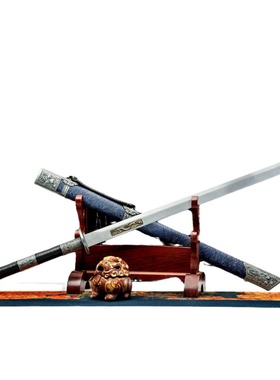 龙泉市刀剑高锰钢双手康熙战刀