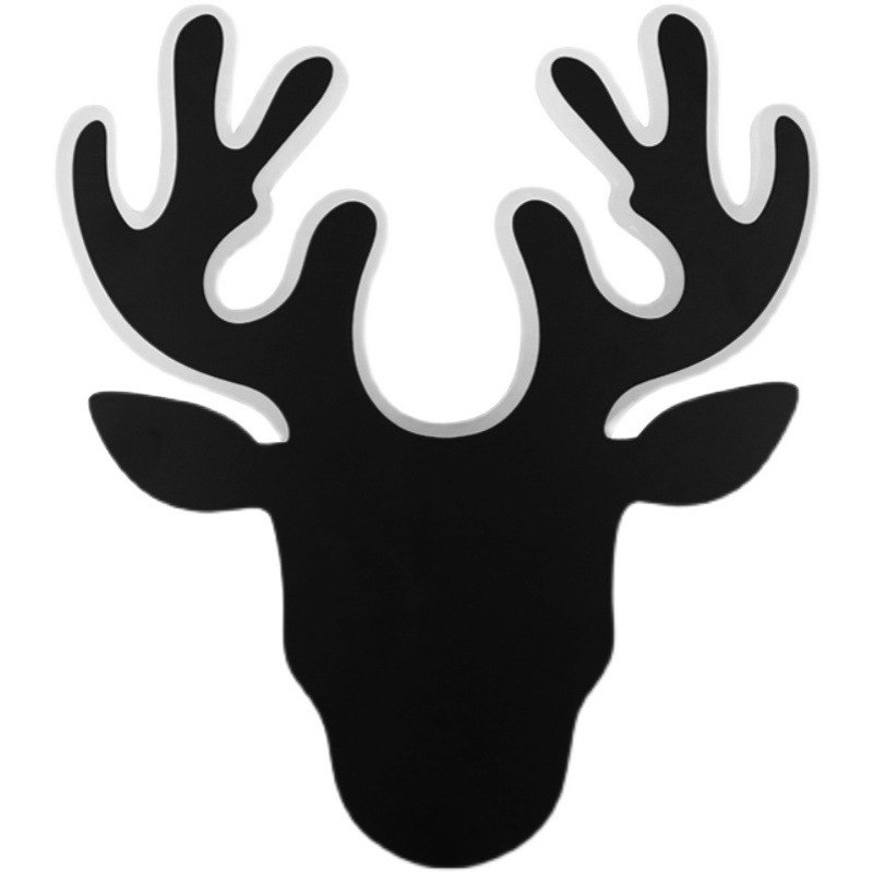 床头壁灯卧室简约极简北欧轻奢网红鹿头满天星墙壁灯led灯轻奢风 - 图3