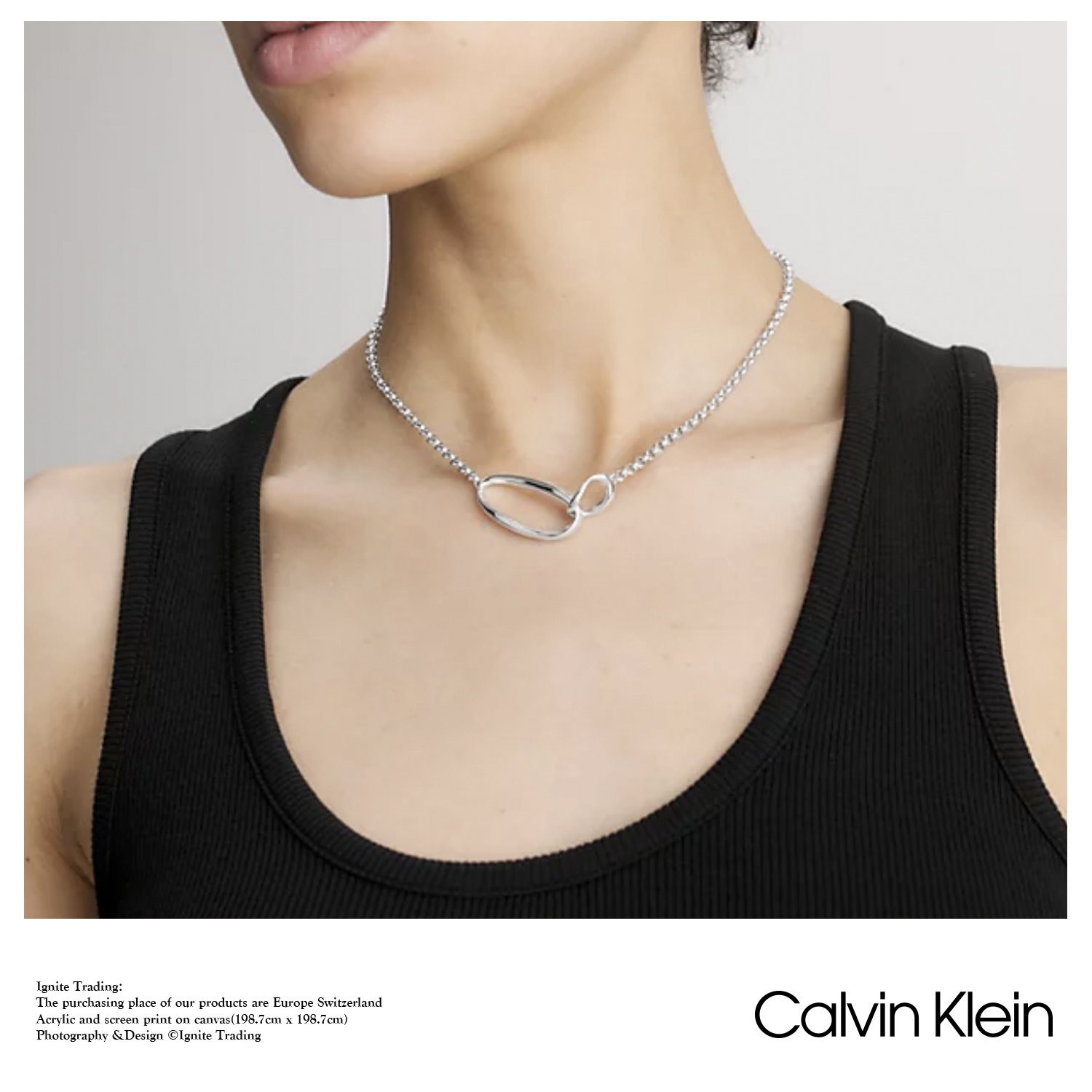 NECKLACE - 2023 Calvin Klein Playful 35000354 - CK情侣项链 - 图2