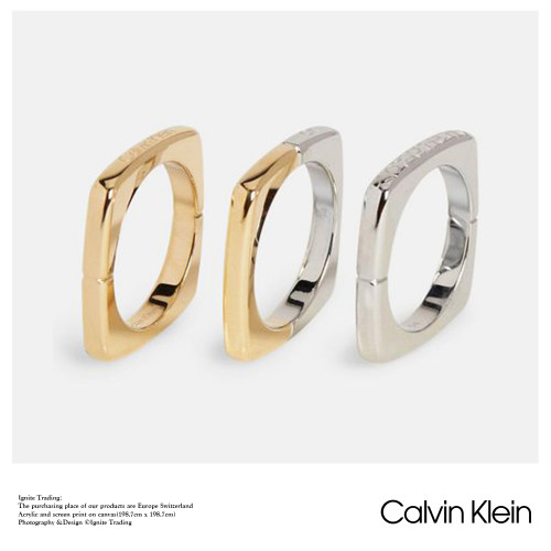 RING - 2024 Calvin Klein Bold Metals 35000512 - CK三件套戒指 - 图2