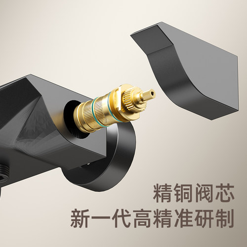 九牧王家用淋浴花洒套装数显恒温卫生间洗澡增压自动控温质感精铜 - 图2