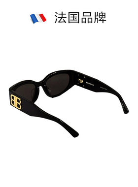 【自营】BALENCIAGA巴黎世家明星同款时尚板材黑框太阳镜BB0324SK