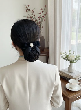 职业护士头花女网兜弹簧夹蝴蝶结