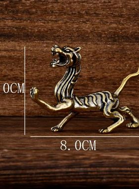 黄铜四大神兽国风礼物青龙白虎朱雀玄武书房摆件客厅办公室装饰物