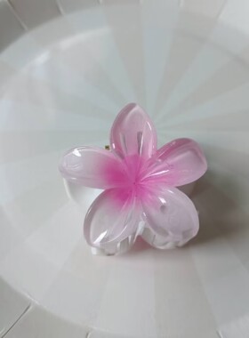 迷你4cm糖果色鸡蛋花发夹甜美花朵抓夹时尚气质后脑勺鲨鱼夹