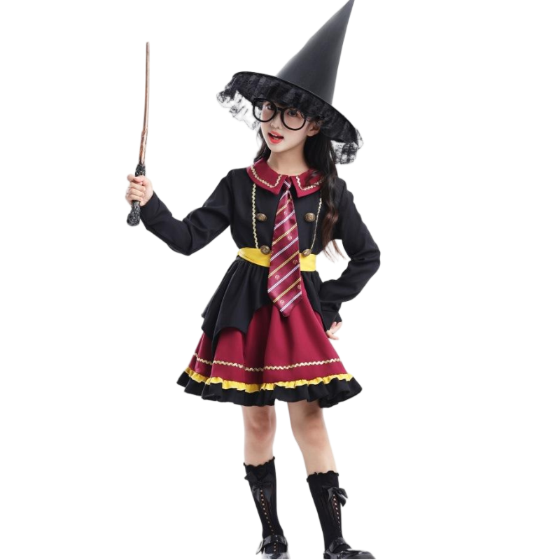 环球影城哈利波特儿童服装学院长袍正版全套魔法袍cos服女孩衣服 - 图1