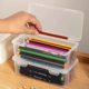 Pencil storage box Large capacity transparent stationery pen holder