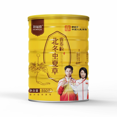北冬虫夏草即食营养粉冠军代言罐装350克蛹虫草人参粉木糖醇KL