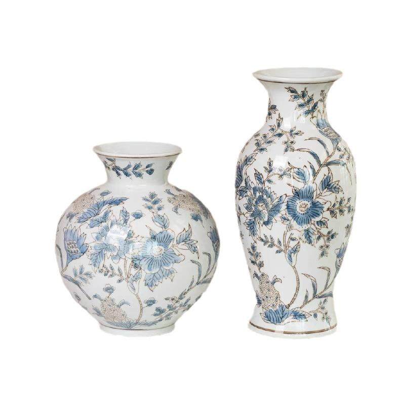 新中式东方青花瓷花瓶陶瓷插花客厅玄关软装高品质摆件,淘宝优惠券,粉丝福利购,淘宝优惠卷
