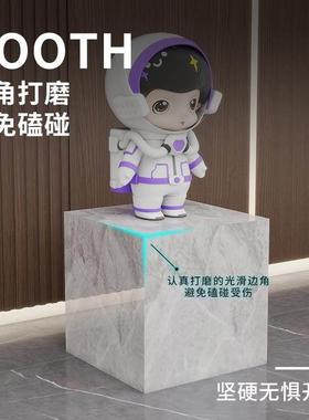 工艺品摆件台花架客展厅玄关酒店会所岩板装饰立柱大理石雕塑底座