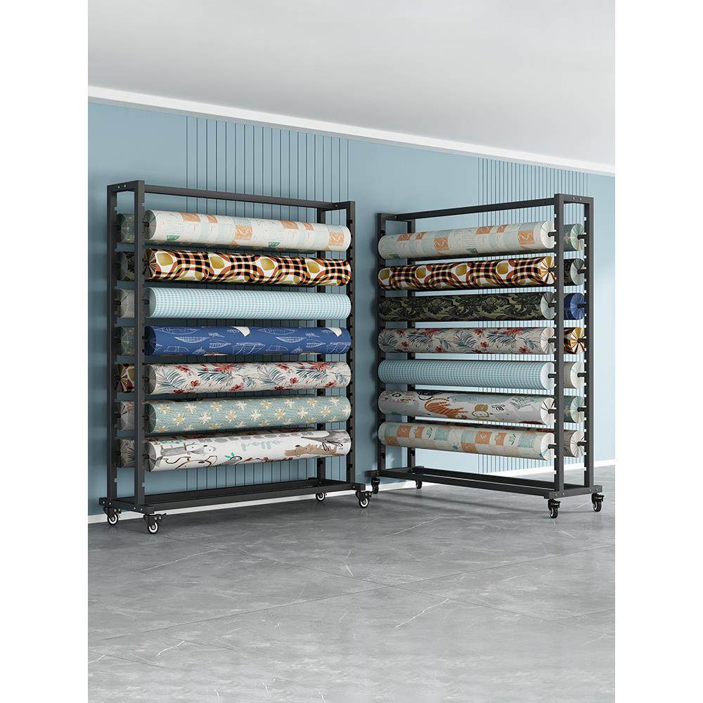 纺织布料展示架中岛架面料色卡移动样布架桌布架皮革架布卷货架,淘宝优惠券,粉丝福利购,淘宝优惠卷