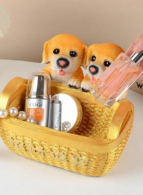 特大号狗狗钥匙收纳摆件大容量客厅茶几遥控器入户鞋柜进门口摆放