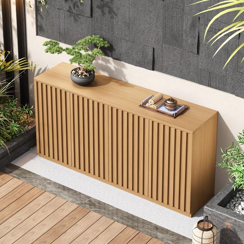 户外全铝合金收纳柜别墅室外花园阳台防水防晒杂物收纳柜操作台 - 图0