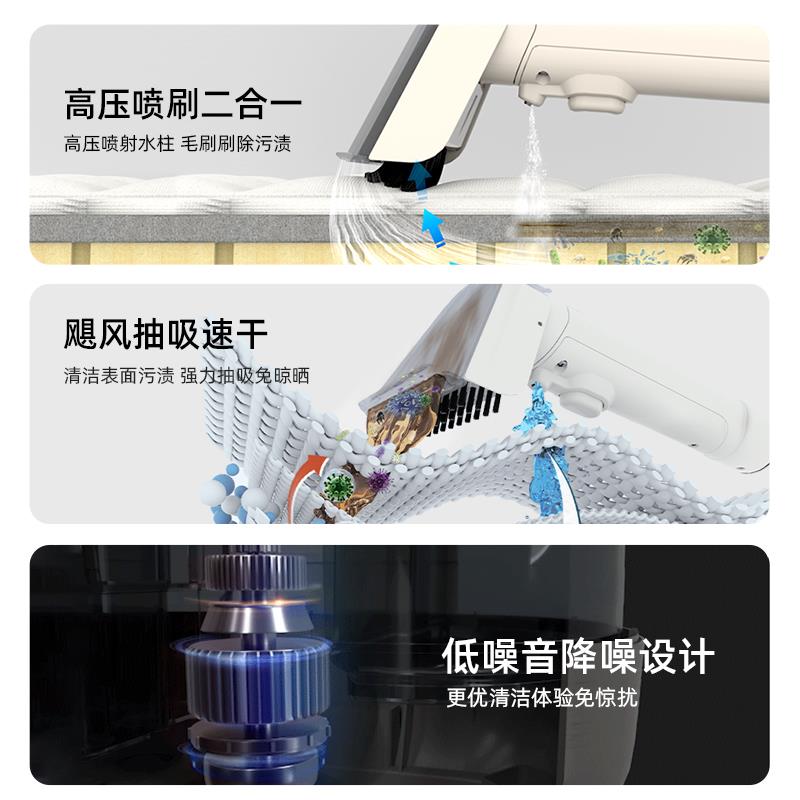 谷图沃克无线便携布艺清洗机家用喷抽吸一体床垫地毯窗帘清洁机 - 图2