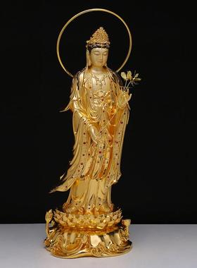 北京青铜西三圣站佛像家拜观音菩萨佛像装饰大摩派菩萨阿弥陀佛