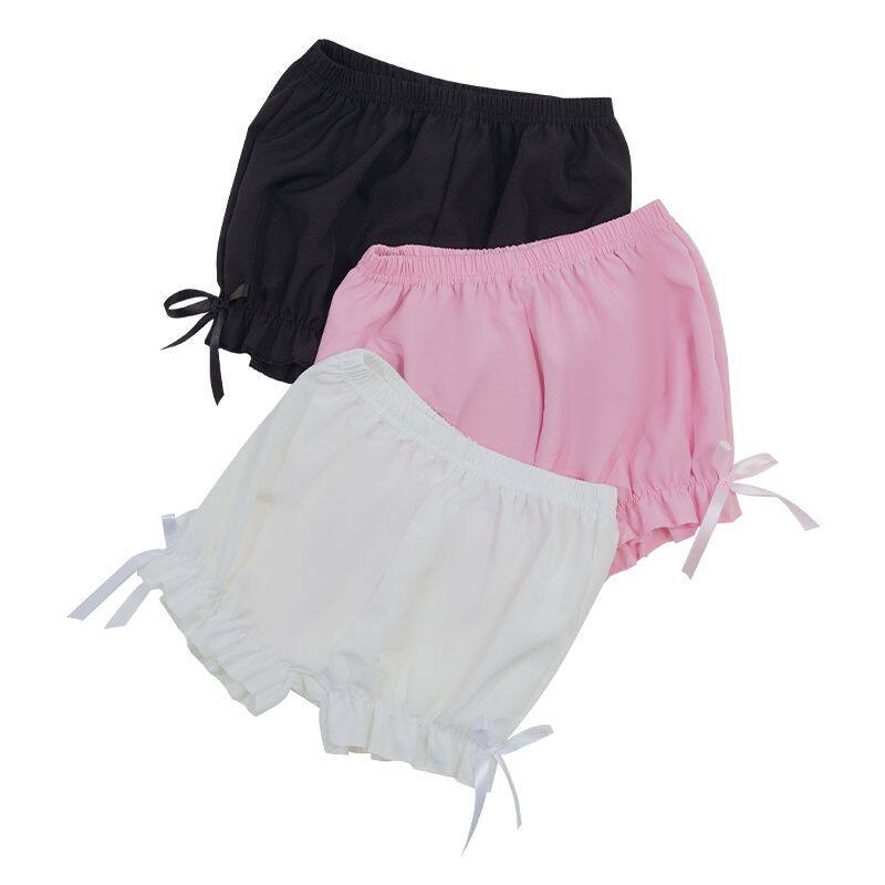 女童打底裤春夏薄款花苞裤中大童三分裤亲子公主洛丽塔百搭灯笼裤