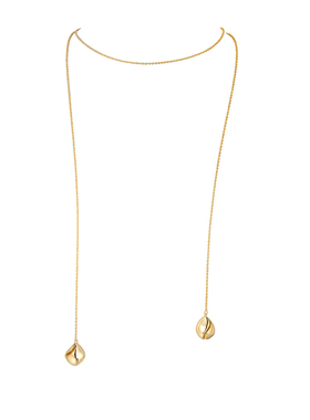 法式个性金属海螺吊坠长款毛衣链