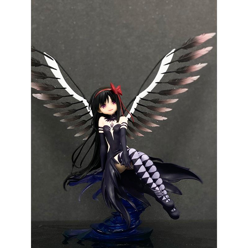 Magical Girl Madoka Demon Akatsuki Homura Figure Cute Wings Beautiful Girl Anime Model Chassis Ornament Gift
