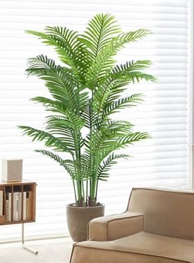 仿真绿植假植物高端轻奢大型室内盆栽装饰摆件散尾葵仿真花摆设