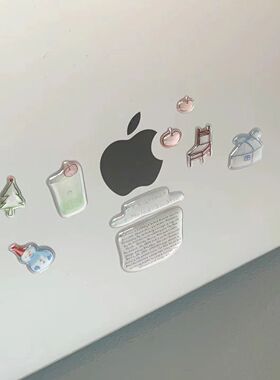 雪人小凳子平板ipad果冻贴纸