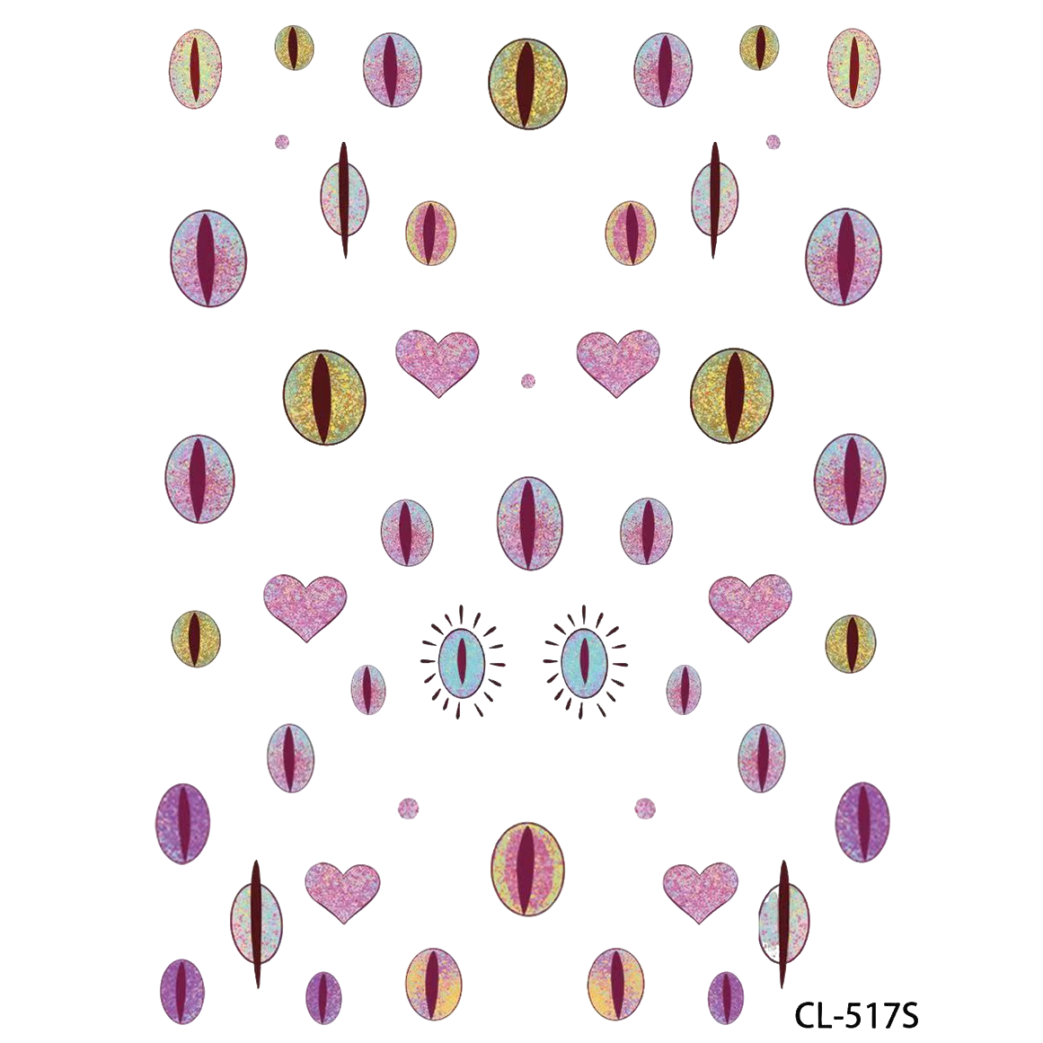 精灵之瞳甜酷竖瞳眼睛猫眼爆闪美甲贴纸幻彩之瞳爱心个性辣妹贴纸,淘宝优惠券,粉丝福利购,淘宝优惠卷