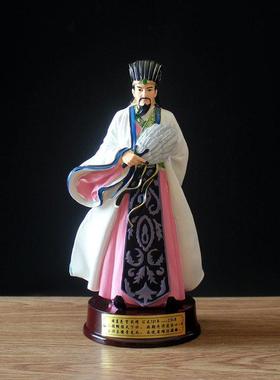 创意三国人物关公雕像诸葛亮公仔中式家居客厅办公室书房摆件包邮