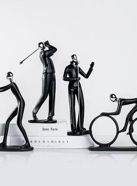 轻奢创意客厅玄关书柜酒柜摆件自行车书房运动单车雕塑装饰品摆设