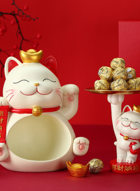 2025年新款猫眼树脂艺术装饰钥匙收纳盒创意家居现代进门摆件魅力