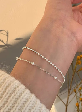 铃铛锆石不掉色时尚手环