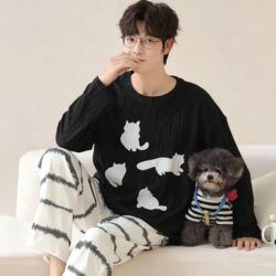 新中式国风云朵棉睡衣套装