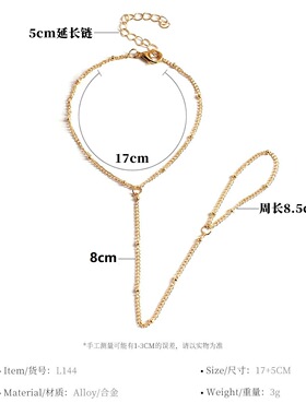 欧美女士珠链手指链春季新款便宜精致手链跨境跨境精品