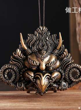 极速家用创意尼泊尔工艺黄铜铸造护法金翅大鹏Q鸟佛像大号门框墙