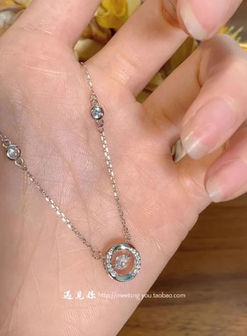 LLYUN 钛钢项链莫比乌斯灵动项链女ins轻奢小众心动锁骨链送闺蜜