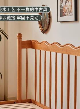 宏家具阳温莎床日式复实木双古PCE人床全实木樱桃软木原木科技皮