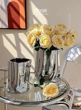 摩格斯堪的纳维亚无障碍豪华电镀饰品艺术花瓶客厅电视柜入口大厅