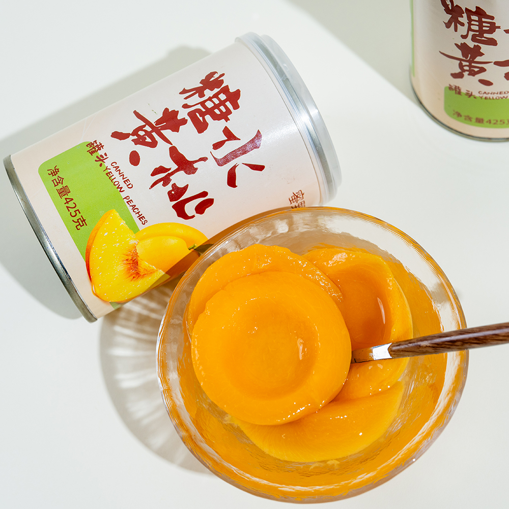 蜜野季黄桃罐头425g新鲜水果罐头礼盒烘培即食休闲儿童零食整箱