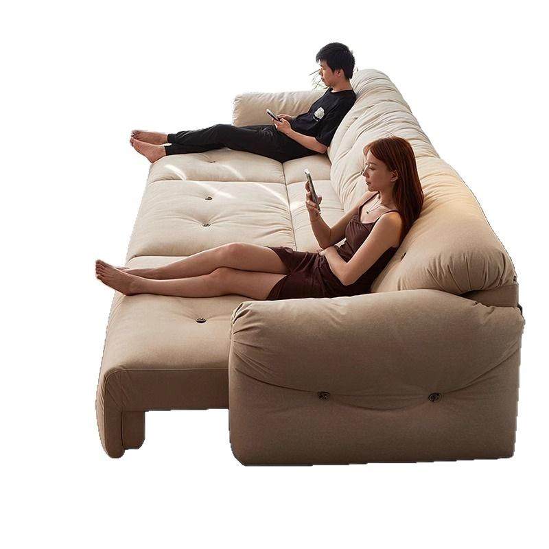 云朵功能沙发直排简约人类狗窝零靠墙电动伸缩新款布艺沙发床两用,淘宝优惠券,粉丝福利购,淘宝优惠卷