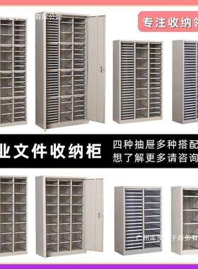 工厂直销a4纸文件柜抽屉式效率柜档案柜票据矮柜多层钢制资料架烘