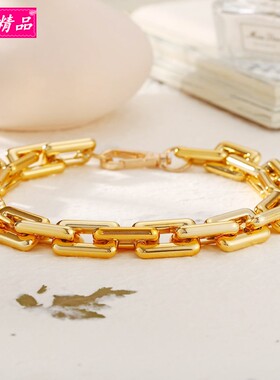 极速2021 Hot Punk hyperbolve Thick necklace clavicle chain c