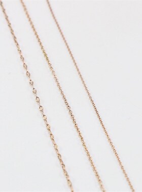 极速玫瑰金女士钛钢项链链子链B条嘴唇链 扁十字不锈钢项链现货