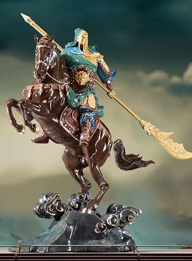 极速朱炳a仁铜 義勇千秋铜工艺品家居饰品客厅骑马关公摆件武财神