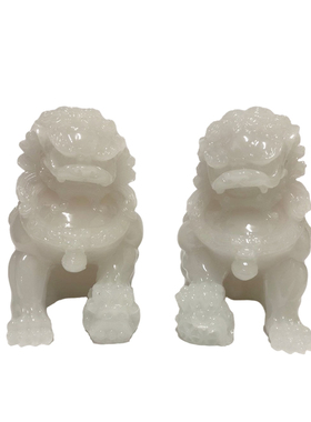 新品新中式古典石狮子摆件样板z房家居客厅茶几柜玄关禅意软装饰