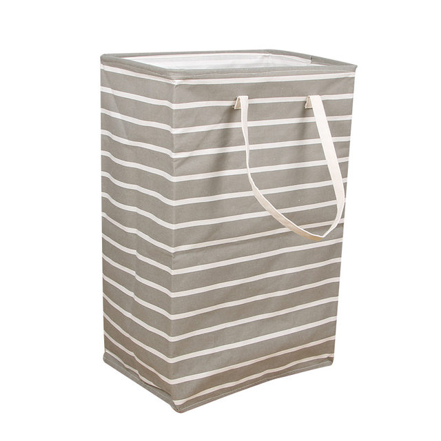 Clothing toy storage barrel folding moisture-proof stripes