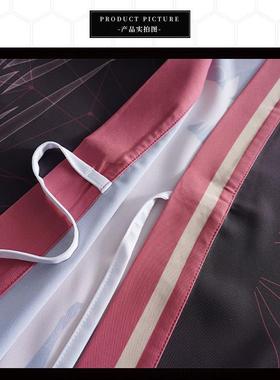 现货 正版约会大作战周边人物狂三美九应援服日式披风 雪纺羽织